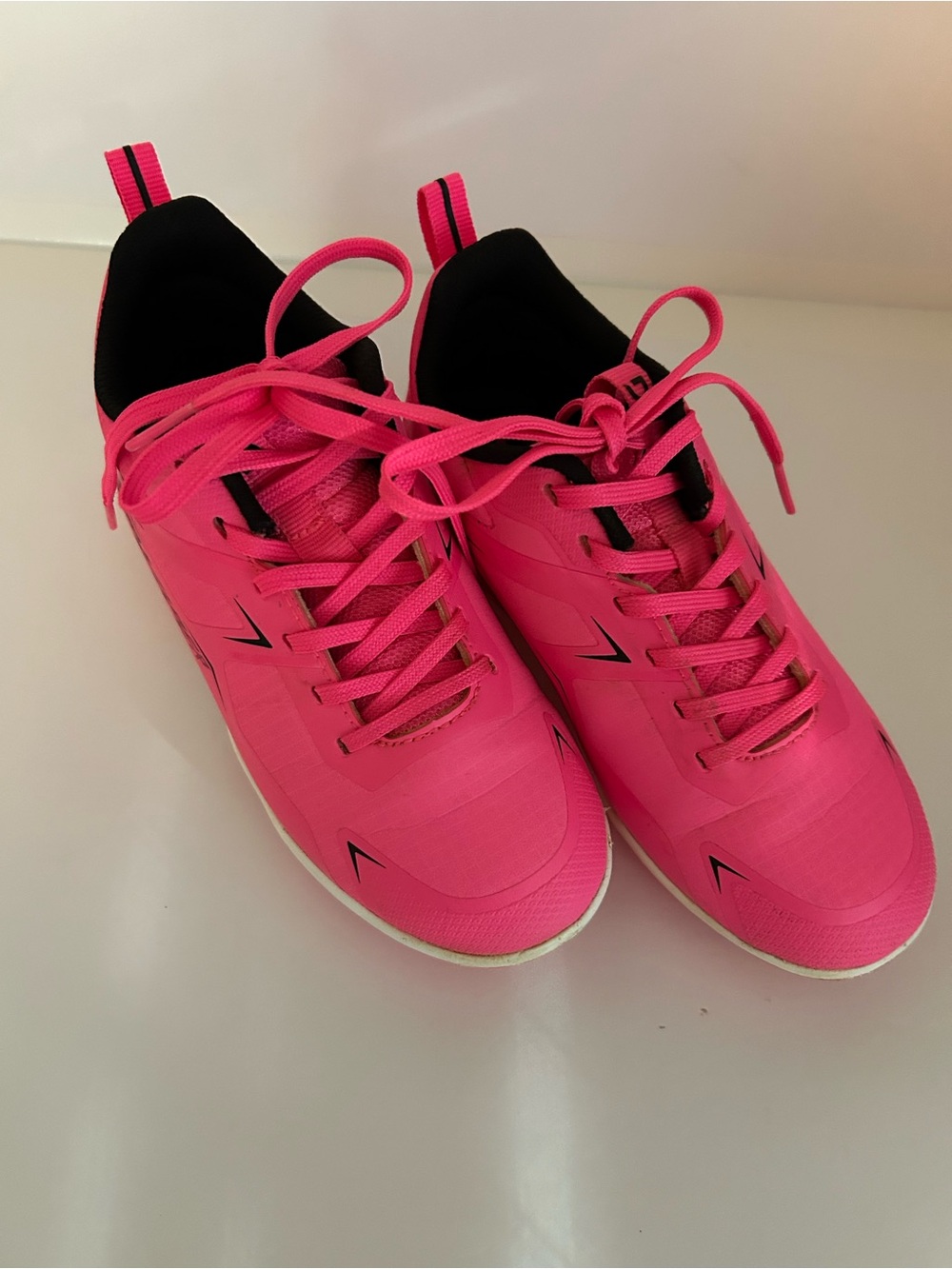 Girls DSG Soccer cleats size youth 12 Bright Pink speed viper
